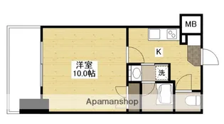 サムティレジデンス平和大通り【7階】の間取り