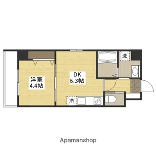 WELSH.Sビル5【6階】の間取り