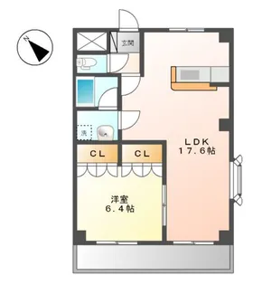 サンクスハイム【1階】の間取り