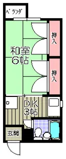 田中ビル【202号室号室】の間取り