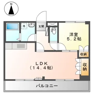 ルミナス西山本【2階】の間取り