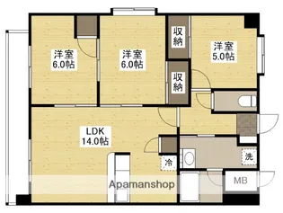 メゾン山城【11階】の間取り