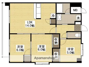 メゾン山城【11階】の間取り