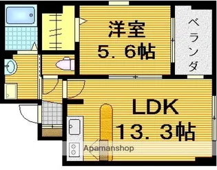 JEUNESSE翠町【2階】の間取り