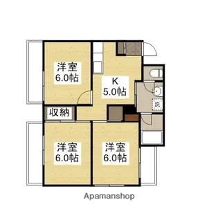 シブシタビル【7階】の間取り