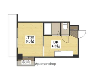 1DKの間取り画像