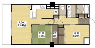 アイレスト中町サンテ・フェスタ平和大通り【14階】の間取り