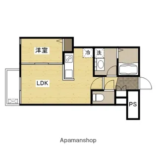 月光南観音五番館【3階】の間取り