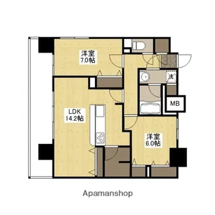 BANKARA PLACE【9階】の間取り