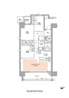 レジデンス大手町五丁目【9階】の間取り