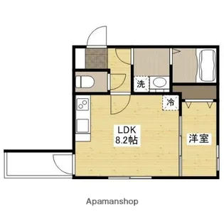 セブンプロート己斐西【304号室】の間取り