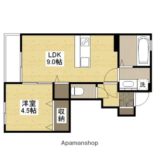 ソリエ長束【1階】の間取り