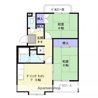 ミチルーム可部南【1階】の間取り