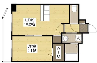 ベルパッソ三篠Ⅱ【6階】の間取り