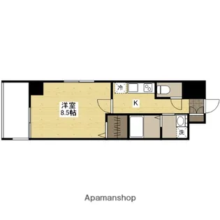 広島県広島市中区本川町1丁目【マンション】の間取り