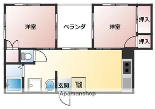 吉永ハイム【2階】の間取り