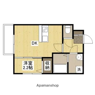 MOVE庚午北弐番館【102号室】の間取り