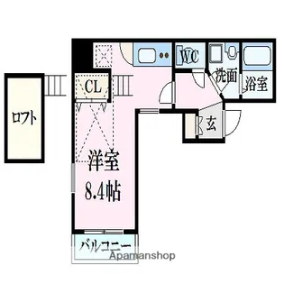 ファンタジービル【2階】の間取り