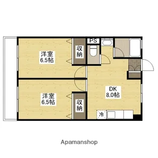 BLUE HILLS【3階】の間取り