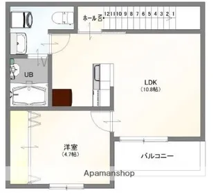 RAFFLES【3階】の間取り