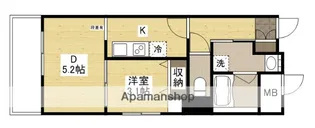 セントヒルズ皆実町【4階】の間取り