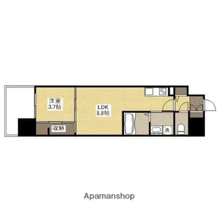 アーバイン比治山【12階】の間取り