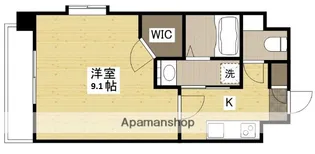エイトバレー大手町パークレジデンス【9階】の間取り