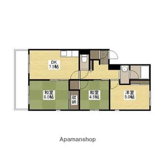 広島県広島市西区庚午中4丁目【マンション】の間取り