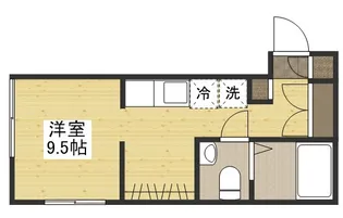 イリス堀越【2階】の間取り
