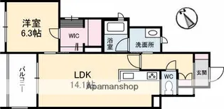 エンソラード【2階】の間取り