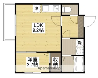 トラスティレジデンス地御前 東館【1階】の間取り