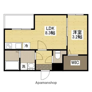 トラスティレジデンス地御前 西館【1階】の間取り
