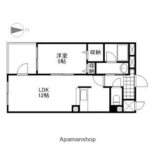 キャピタル岡本【1階】の間取り