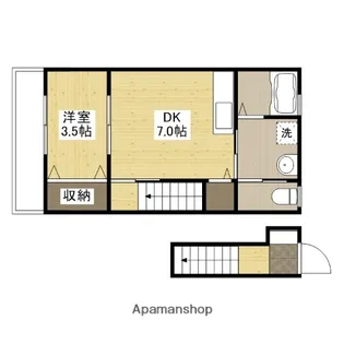 ロイヤルヴィラ緑井 A棟【2階】の間取り
