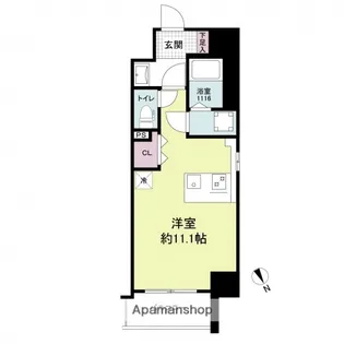 ブランシエスタ河原町【4階】の間取り