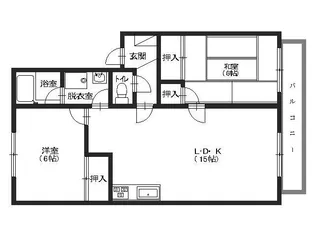 フレグランス彩【202号室号室】の間取り