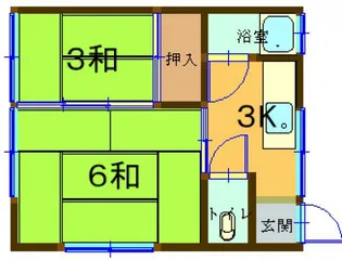 第5川吉荘【201号室号室】の間取り