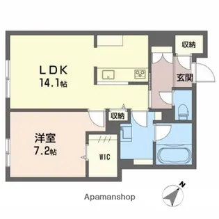 広島県広島市東区牛田南1丁目【マンション】の間取り