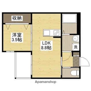アドバンス舟入南【1階】の間取り