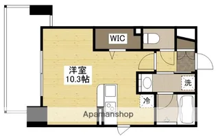 DER GLANZ.Y2比治山【6階】の間取り