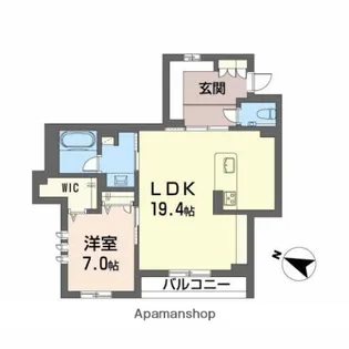 サニープレイス-K【2階】の間取り