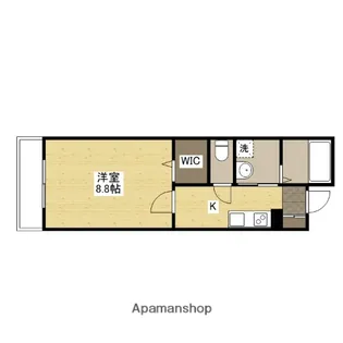 広島県広島市安佐南区西原1丁目【アパート】の間取り