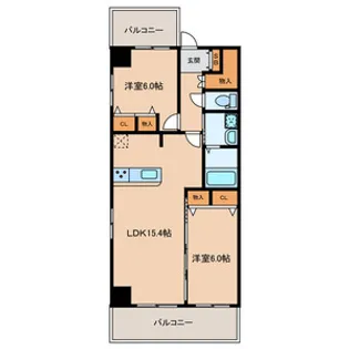 白島城北東亜ビル【11階】の間取り