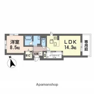 プロムナード【1階】の間取り