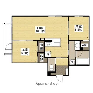 D-room中筋1【2階】の間取り