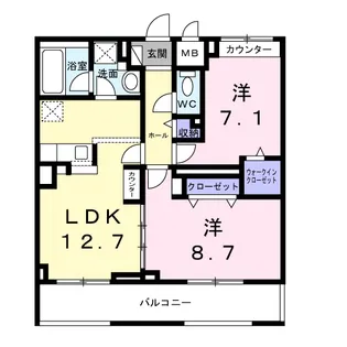 アーブルブリエ【1階】の間取り
