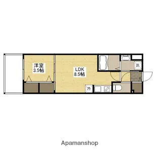 S−RESIDENCE空港通りAWESOME【10階】の間取り