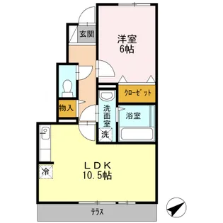 イリマ【1階】の間取り