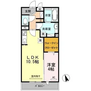 エリタージュ【2階】の間取り