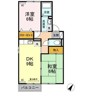 セジュール宮島【2階】の間取り